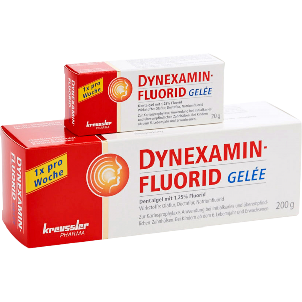 Dynexaminfluorid Gelée 20 g Tube Dentalgel mit 1,25 % Fluorid