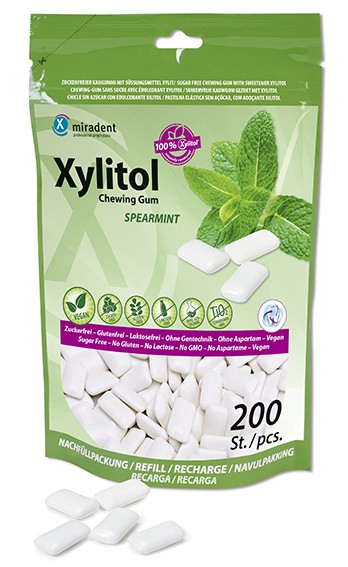 Xylitol Chewing Gum, 200 Stück im Beutel