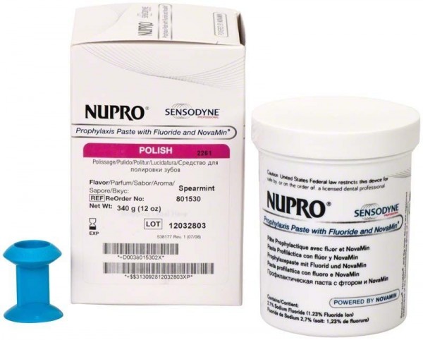 Nupro Sensodyne Polierpaste mit Fluorid Topf Pfefferminz