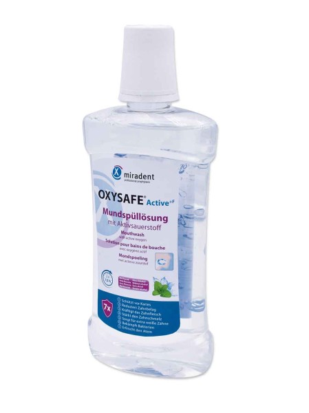 Oxysafe Active +F Mundspüllösung mit Aktivsauerstoff, 500 ml