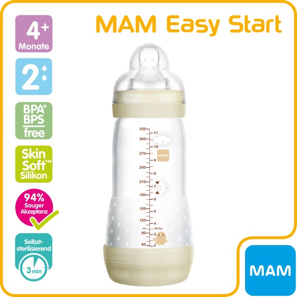 MAM Easy Start Anti-Colic Trinkflasche 320 ml 4+