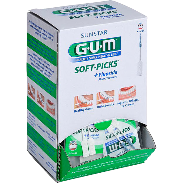 GUM SOFT PICKS Original X-Large 1,6-1,8 mm Box 100x 2 Stück