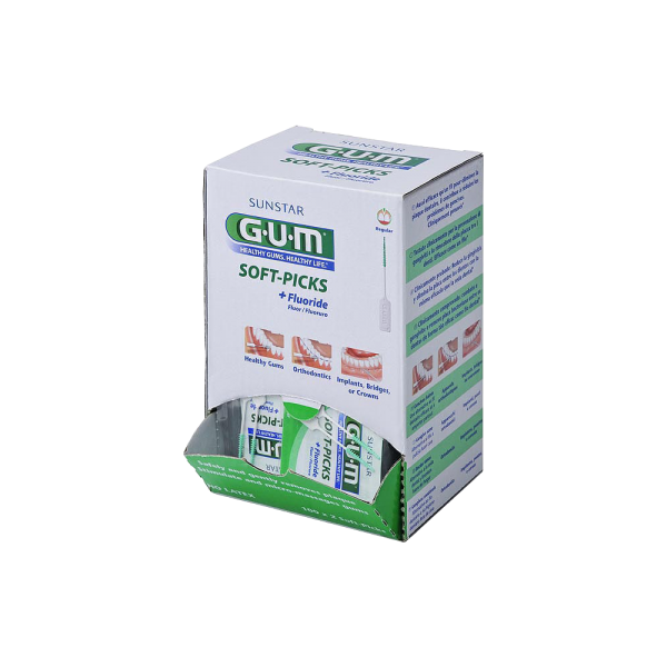 GUM SOFT PICKS Original Regular 0,9-1,0 mm Box 100x 2 Stück